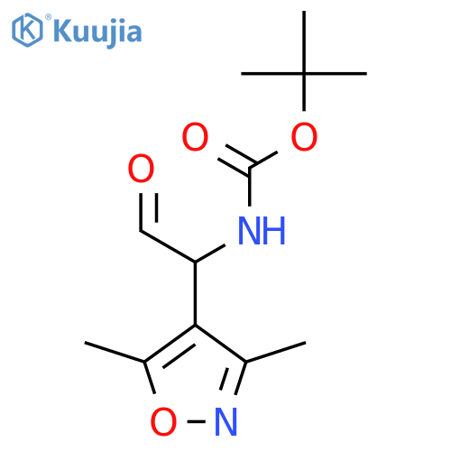 tert-butyl N-1-(dimethyl-1,2-oxazol-4-yl)-2-oxoethylcarbamate structure