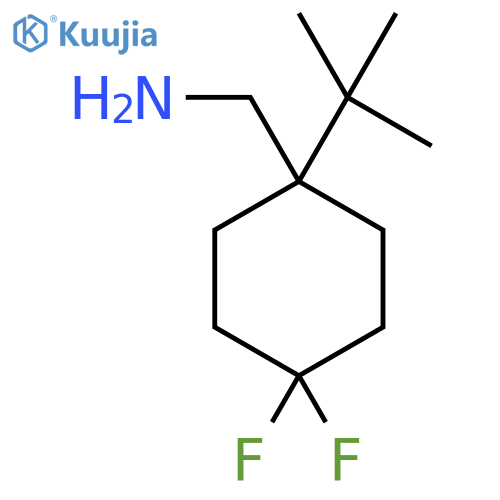 (1-tert-butyl-4,4-difluorocyclohexyl)methanamine structure