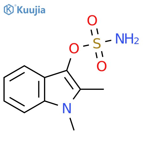 1,2-dimethyl-1H-indol-3-yl sulfamate structure