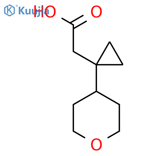 2-1-(oxan-4-yl)cyclopropylacetic acid structure