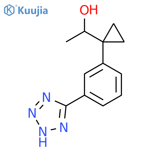 1-{1-3-(1H-1,2,3,4-tetrazol-5-yl)phenylcyclopropyl}ethan-1-ol structure