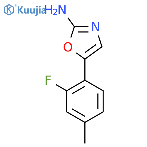 5-(2-fluoro-4-methylphenyl)-1,3-oxazol-2-amine structure
