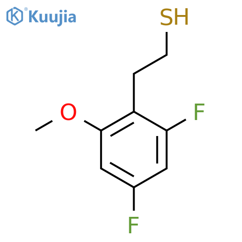 2-(2,4-difluoro-6-methoxyphenyl)ethane-1-thiol structure
