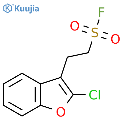 2-(2-chloro-1-benzofuran-3-yl)ethane-1-sulfonyl fluoride structure