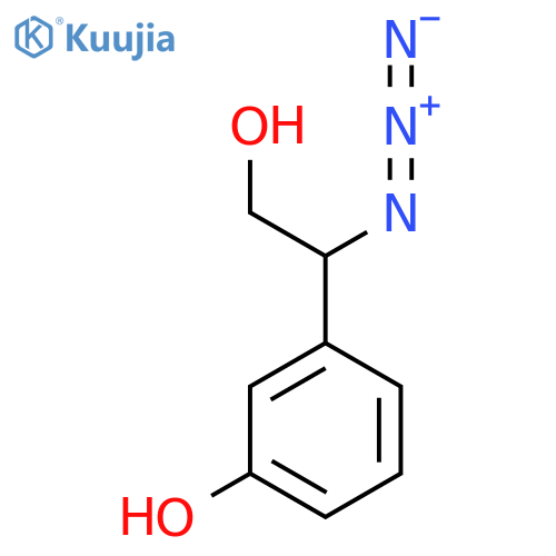 3-(1-azido-2-hydroxyethyl)phenol structure