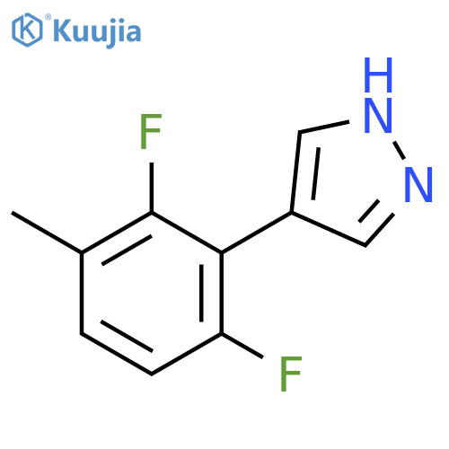 4-(2,6-difluoro-3-methylphenyl)-1H-pyrazole structure
