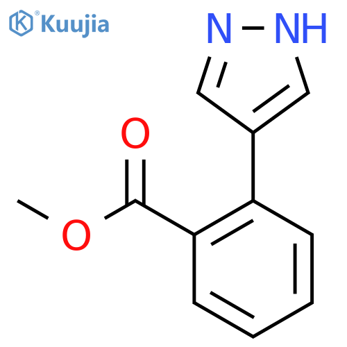 methyl 2-(1H-pyrazol-4-yl)benzoate structure