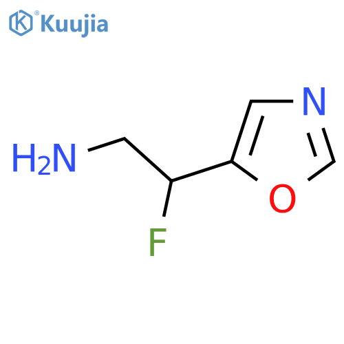 2-fluoro-2-(1,3-oxazol-5-yl)ethan-1-amine structure