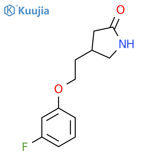 4-2-(3-fluorophenoxy)ethylpyrrolidin-2-one structure