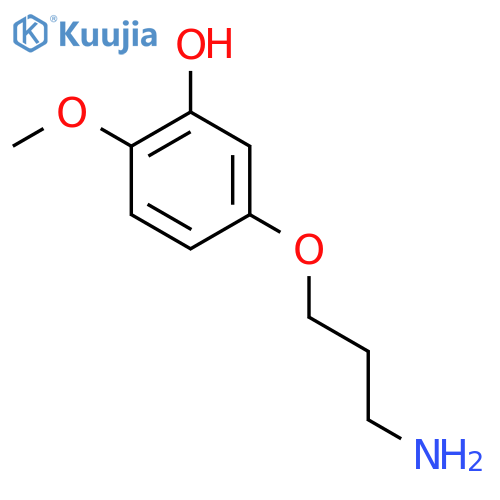 5-(3-aminopropoxy)-2-methoxyphenol structure