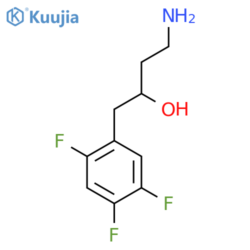 4-amino-1-(2,4,5-trifluorophenyl)butan-2-ol structure