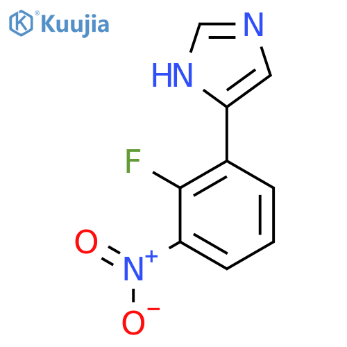 4-(2-fluoro-3-nitrophenyl)-1H-imidazole structure