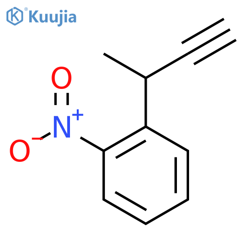 1-(but-3-yn-2-yl)-2-nitrobenzene structure