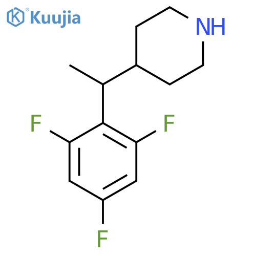 4-1-(2,4,6-trifluorophenyl)ethylpiperidine structure