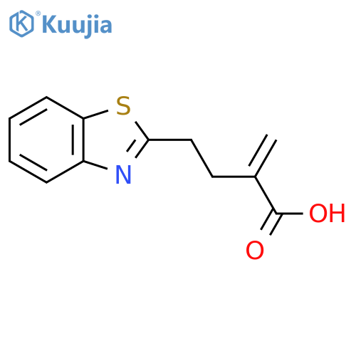 4-(1,3-benzothiazol-2-yl)-2-methylidenebutanoic acid structure