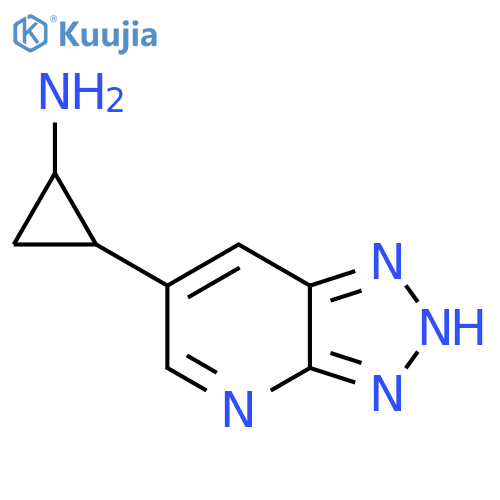 2-{3H-1,2,3triazolo4,5-bpyridin-6-yl}cyclopropan-1-amine structure