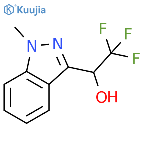 2,2,2-trifluoro-1-(1-methyl-1H-indazol-3-yl)ethan-1-ol structure