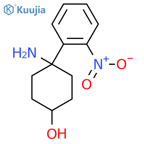 4-Amino-4-(2-nitrophenyl)cyclohexan-1-ol structure
