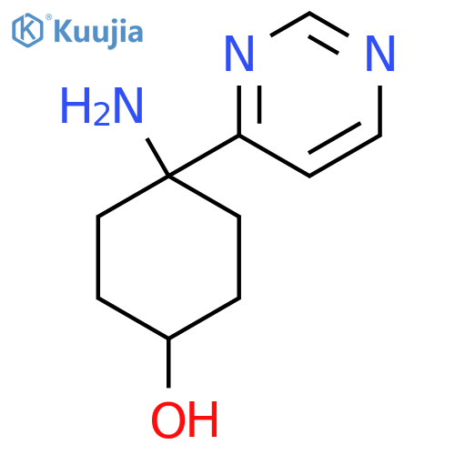 4-amino-4-(pyrimidin-4-yl)cyclohexan-1-ol structure