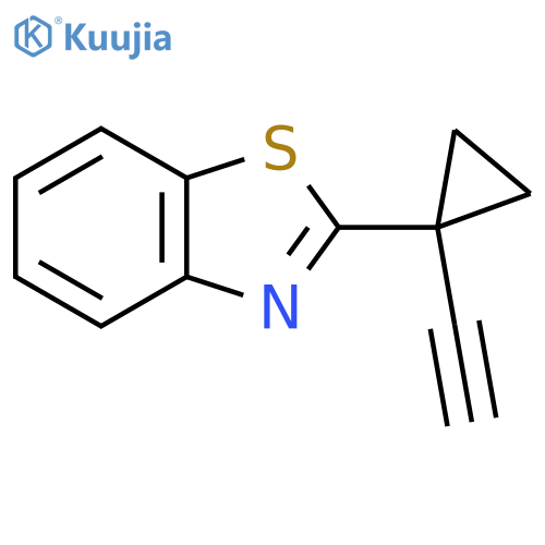 2-(1-ethynylcyclopropyl)-1,3-benzothiazole structure