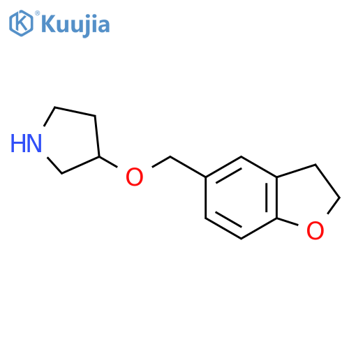 3-(2,3-dihydro-1-benzofuran-5-yl)methoxypyrrolidine structure