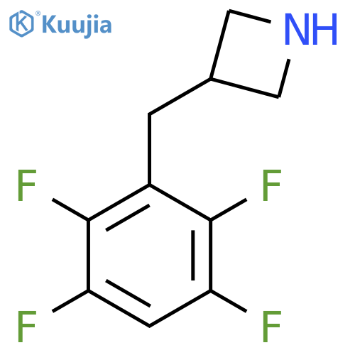 3-(2,3,5,6-tetrafluorophenyl)methylazetidine structure