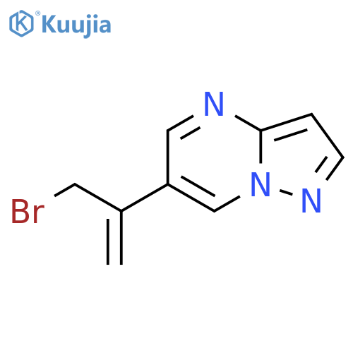 6-(3-bromoprop-1-en-2-yl)pyrazolo1,5-apyrimidine structure