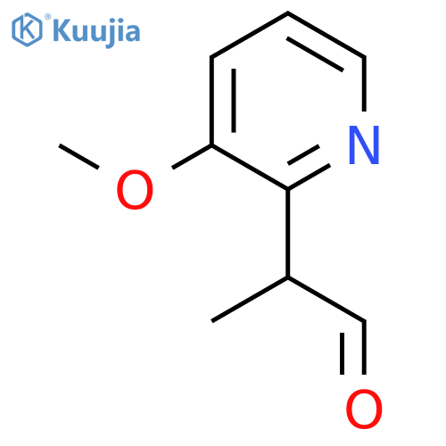 2-(3-methoxypyridin-2-yl)propanal structure