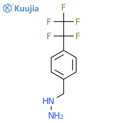 {4-(pentafluoroethyl)phenylmethyl}hydrazine structure