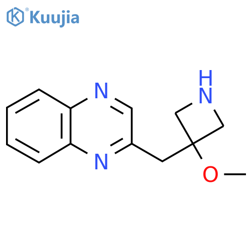 2-(3-methoxyazetidin-3-yl)methylquinoxaline structure