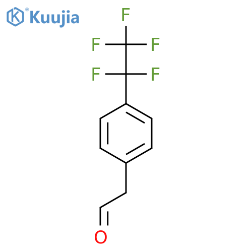 2-4-(pentafluoroethyl)phenylacetaldehyde structure