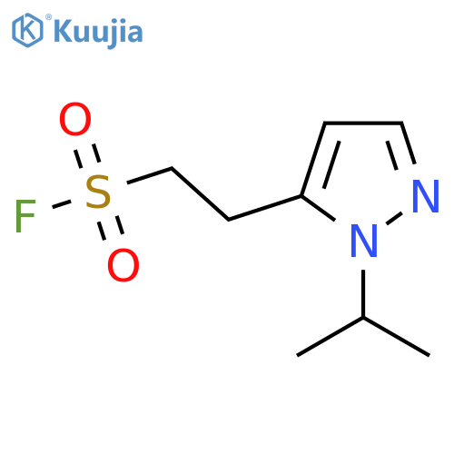 2-1-(propan-2-yl)-1H-pyrazol-5-ylethane-1-sulfonyl fluoride structure