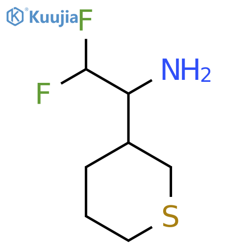 2,2-difluoro-1-(thian-3-yl)ethan-1-amine structure