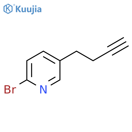 2-bromo-5-(but-3-yn-1-yl)pyridine structure