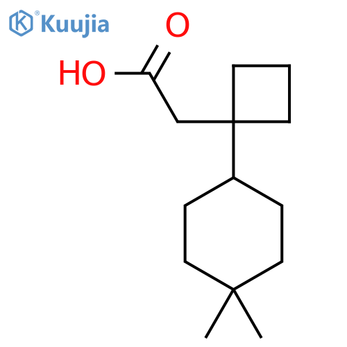 2-1-(4,4-dimethylcyclohexyl)cyclobutylacetic acid structure