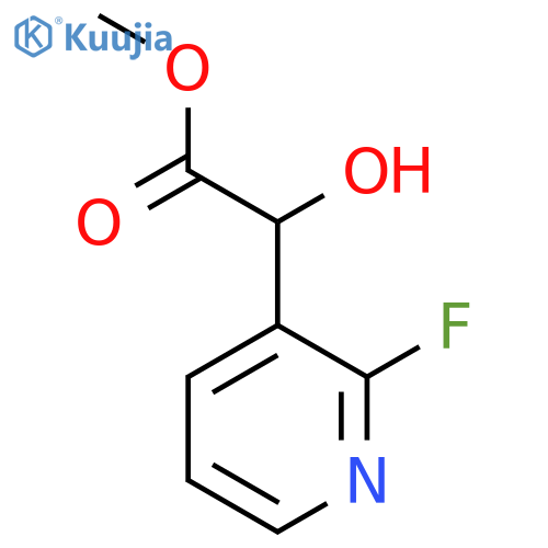 methyl 2-(2-fluoropyridin-3-yl)-2-hydroxyacetate structure