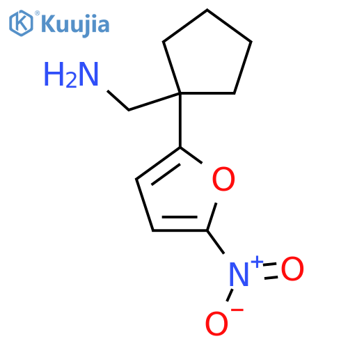 1-(5-nitrofuran-2-yl)cyclopentylmethanamine structure
