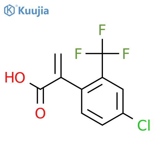 2-4-chloro-2-(trifluoromethyl)phenylprop-2-enoic acid structure