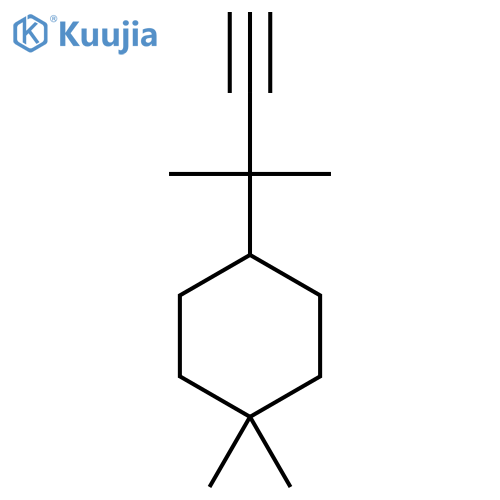 1,1-dimethyl-4-(2-methylbut-3-yn-2-yl)cyclohexane structure