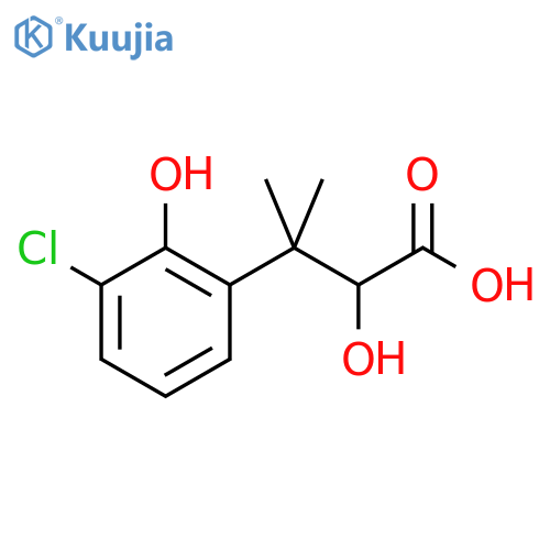 3-(3-chloro-2-hydroxyphenyl)-2-hydroxy-3-methylbutanoic acid structure