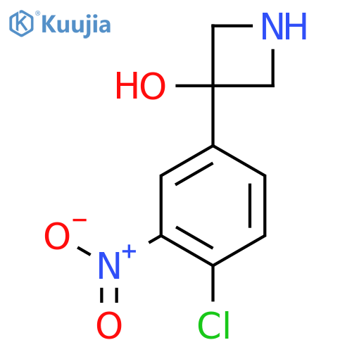 3-(4-chloro-3-nitrophenyl)azetidin-3-ol structure