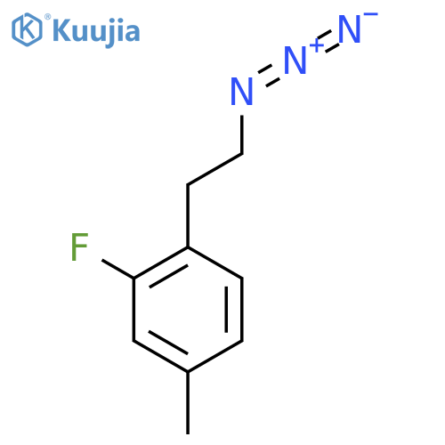 1-(2-azidoethyl)-2-fluoro-4-methylbenzene structure