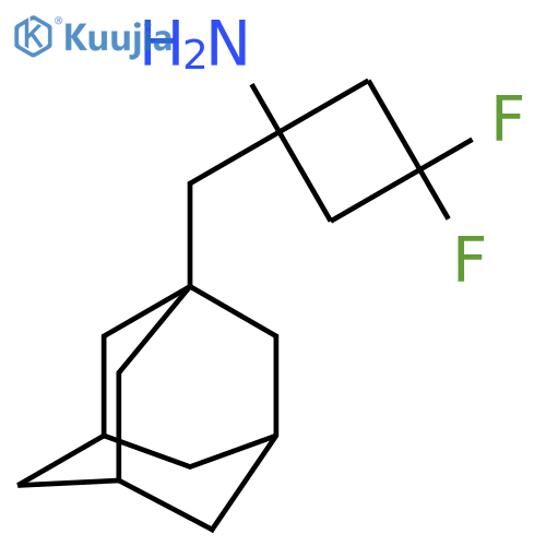 1-(adamantan-1-yl)methyl-3,3-difluorocyclobutan-1-amine structure