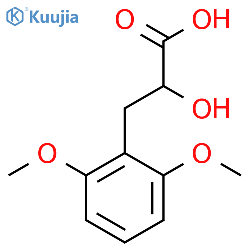 3-(2,6-dimethoxyphenyl)-2-hydroxypropanoic acid structure