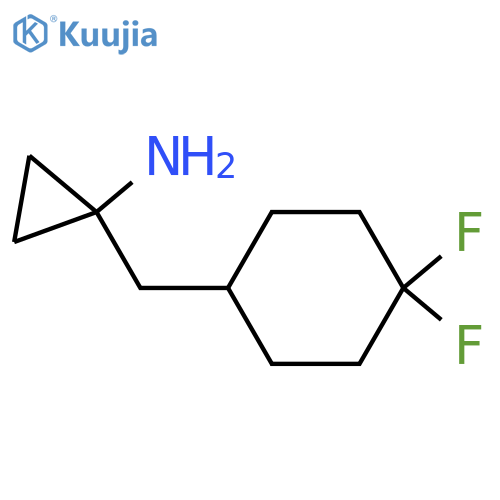 1-(4,4-difluorocyclohexyl)methylcyclopropan-1-amine structure