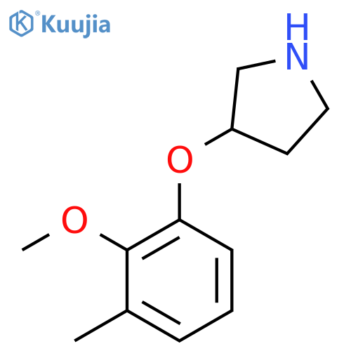 3-(2-methoxy-3-methylphenoxy)pyrrolidine structure