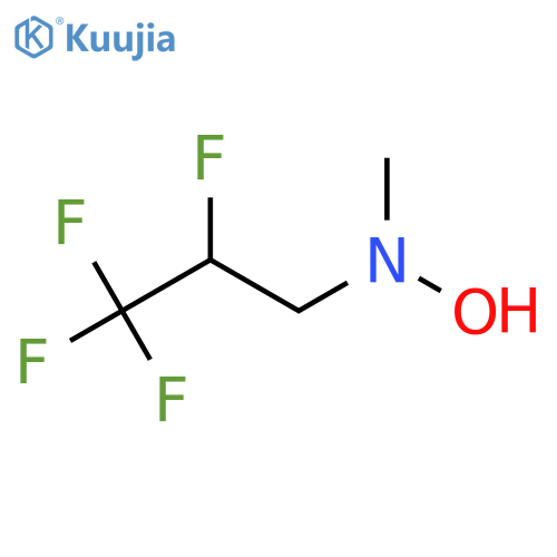 N-methyl-N-(2,3,3,3-tetrafluoropropyl)hydroxylamine structure