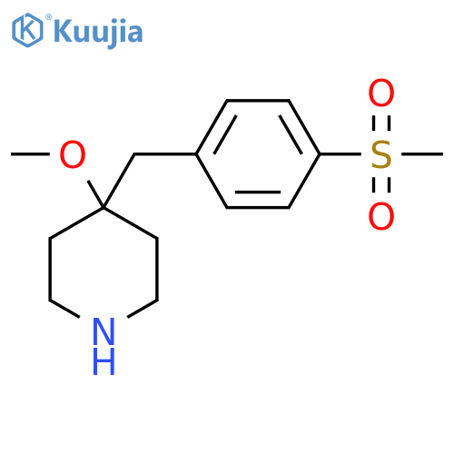 4-(4-methanesulfonylphenyl)methyl-4-methoxypiperidine structure