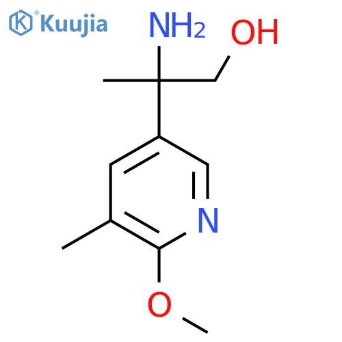 2-amino-2-(6-methoxy-5-methylpyridin-3-yl)propan-1-ol structure