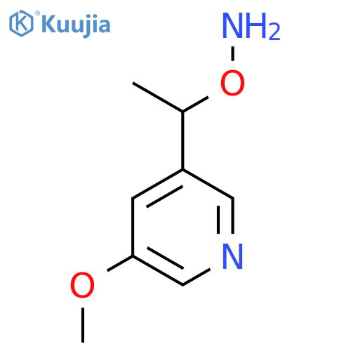 O-1-(5-methoxypyridin-3-yl)ethylhydroxylamine structure